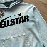 Felpa con cappuccio HLSTR blu cielo