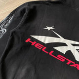 Felpa con cappuccio HLSTR con teschio aerografato