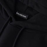 Felpa con cappuccio BLNCG Classic Logo nera BL008