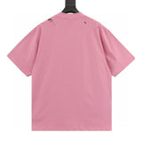 Maglietta BLNCG con slogan grafico rosa anticato