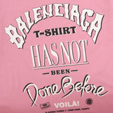 Maglietta BLNCG con slogan grafico rosa anticato