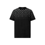 T-shirt LV in cotone sfumato nero