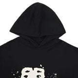 Felpa con cappuccio BLNCG Paris Graffiti Logo nera BL003