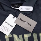 Felpa con cappuccio BLNCG BB Distressed Logo Nero BL063