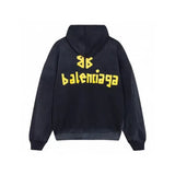 Felpa con cappuccio BLNCG BB Distressed Logo Nero BL063