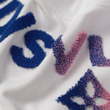 T-shirt LV con logo sfumato bianco