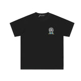 Maglietta CHRM HRTS con logo floreale