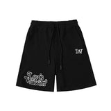 Pantaloncini LV neri con logo bianco