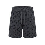 Pantaloncini LV Monogram Grigio Nero