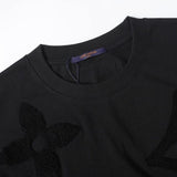 Felpa LV con monogramma ricamato