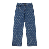 Pantaloni LV X SPRM in denim monogramma
