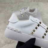 Sneaker VLTN Rockstud Bianco Oro