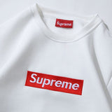 Felpa SPRM Box Logo bianca