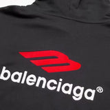 Felpa con cappuccio BLNCG nera e rossa con logo BL065