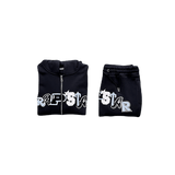 PANTALONI CON CAPPUCCIO E ZIP WIDCARD