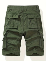 Pantaloni Cargo da Uomo | Design Classico | Multitasca | Coulisse in Vita | Cotone per L'Estate all'Aperto