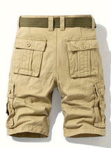 Pantaloni Cargo da Uomo | Design Classico | Multitasca | Coulisse in Vita | Cotone per L'Estate all'Aperto