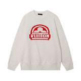 Maglione LV con logo in maglia