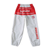 Pantaloni SPRM Racing bianchi