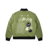 Giacca Bomber Reversibile NK X STSY Verde gg