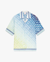 Casablanca Tennis Tile Short Sleeve Silk Shirt