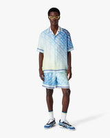 Casablanca Tennis Tile Short Sleeve Silk Shirt