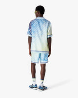 Casablanca Tennis Tile Short Sleeve Silk Shirt