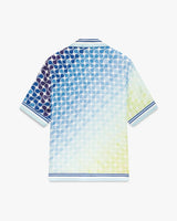 Casablanca Tennis Tile Short Sleeve Silk Shirt