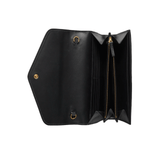 PORTAFOGLIO IN PELLE GG CON CATENA NERO