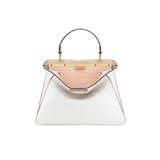 BORSA PEEKABOO ISEEU MEDIA IN PELLE DI VITELLO BIANCA