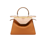 BORSA PEEKABOO ISEEU MEDIA IN PELLE DI VITELLO MARRONE