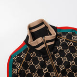 Felpa con cappuccio GG Track Monogram Nero GC105