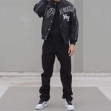 Giacca SPRM NY Varsity Bomber nera