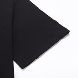 Maglietta CHRM HRTS con ghirlanda di croce multicolore nera