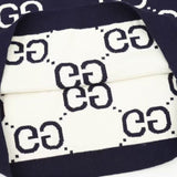 Maglione GG Monogram Knit Navy