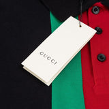 Polo GG con logo a righe verticali