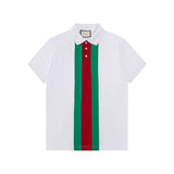 Polo GG con logo a righe verticali