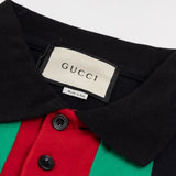 Polo GG con logo a righe verticali