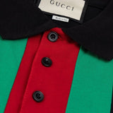 Polo GG con logo a righe verticali