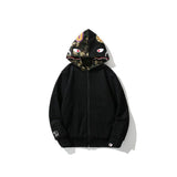 Felpa con cappuccio BP Shark Camo OVO Nero (REVERSE)