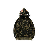 Felpa con cappuccio BP Shark Camo OVO Nero (REVERSE)