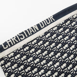 Pantaloncini CD Monogram con strisce laterali blu navy