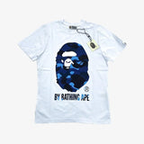 Maglietta BP di Bathing Ape bianca/blu