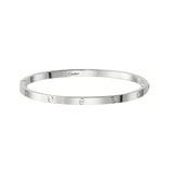 BRACCIALE THIN LOVE ORO BIANCO