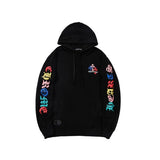 Felpa con cappuccio CHRM HRTS con design a croci colorate CH076