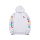 Felpa con cappuccio CHRM HRTS con design a croci colorate CH076