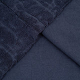 Maglietta CD con monogramma in rilievo blu navy