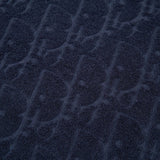 Maglietta CD con monogramma in rilievo blu navy