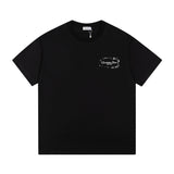 Maglietta CD nera con logo consumato Couture