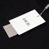 Maglietta CD nera con logo consumato Couture